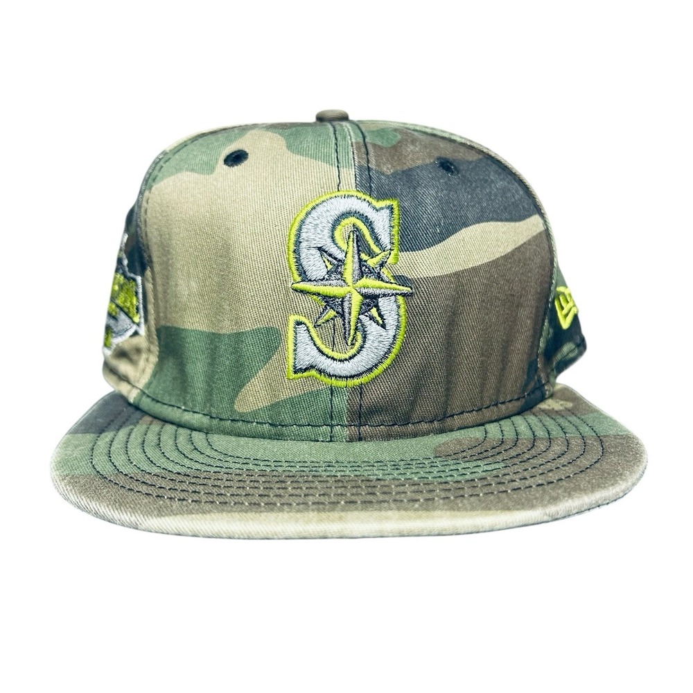 New Era 59FIFTY Seattle Mariners Camo 2001 All Star Game Hat 7 3/8 Fitted